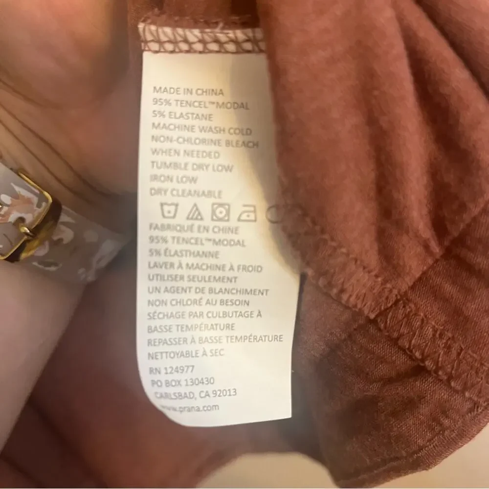 PRANA foundation munra wrap atheletic wrap jacket top cardigan pink small